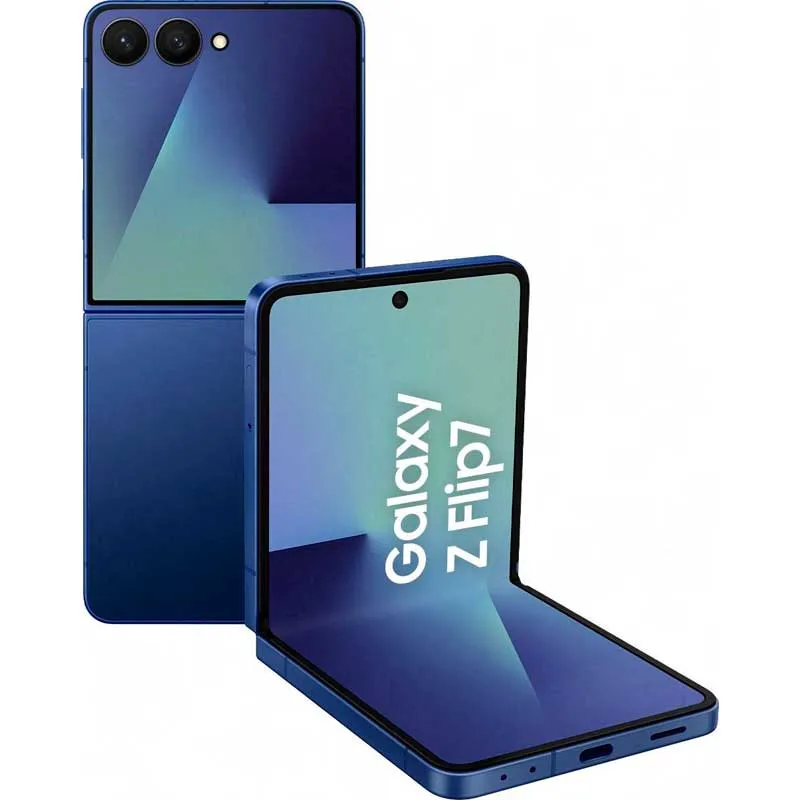 Смартфон Samsung Galaxy Z Flip 7 12/256 ГБ, синий (Blue Shadow)