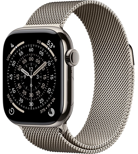 Apple Watch Series 11 42 мм, титановый бежевый
