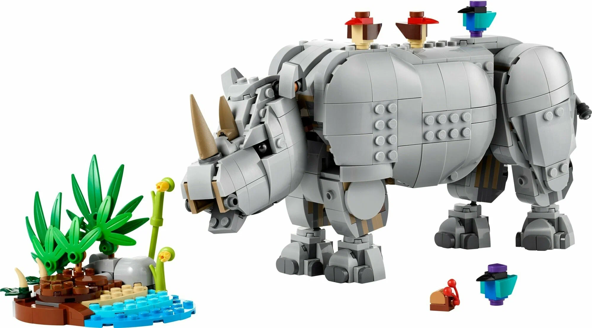 LEGO Creator 31171 - Величественный носорог с птицами 3 в 1